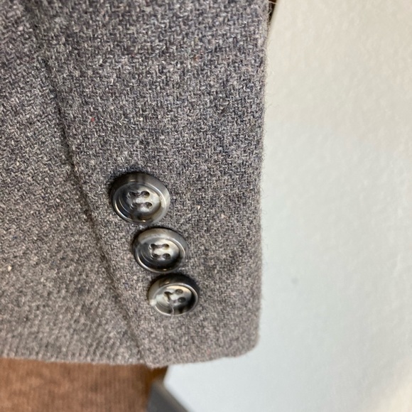 Vintage Women’s Changing Scene Blazer in Recycled Wool Blend Grey Size 12 - Picture 8 of 15